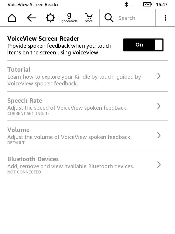 Turn On VoiceView